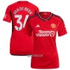 Camisola Manchester United Van De Beek 34 Mulher Equipamento 1ª 23/24